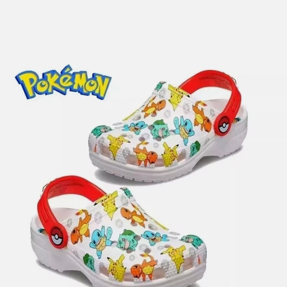 Pokemon White and Red Slippers Playful Design - Picture 1 of 3